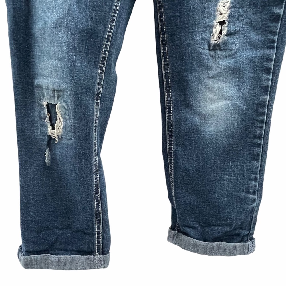 Justice Distressed Denim Jeans Girl's Size 10 - Picture 6 of 8